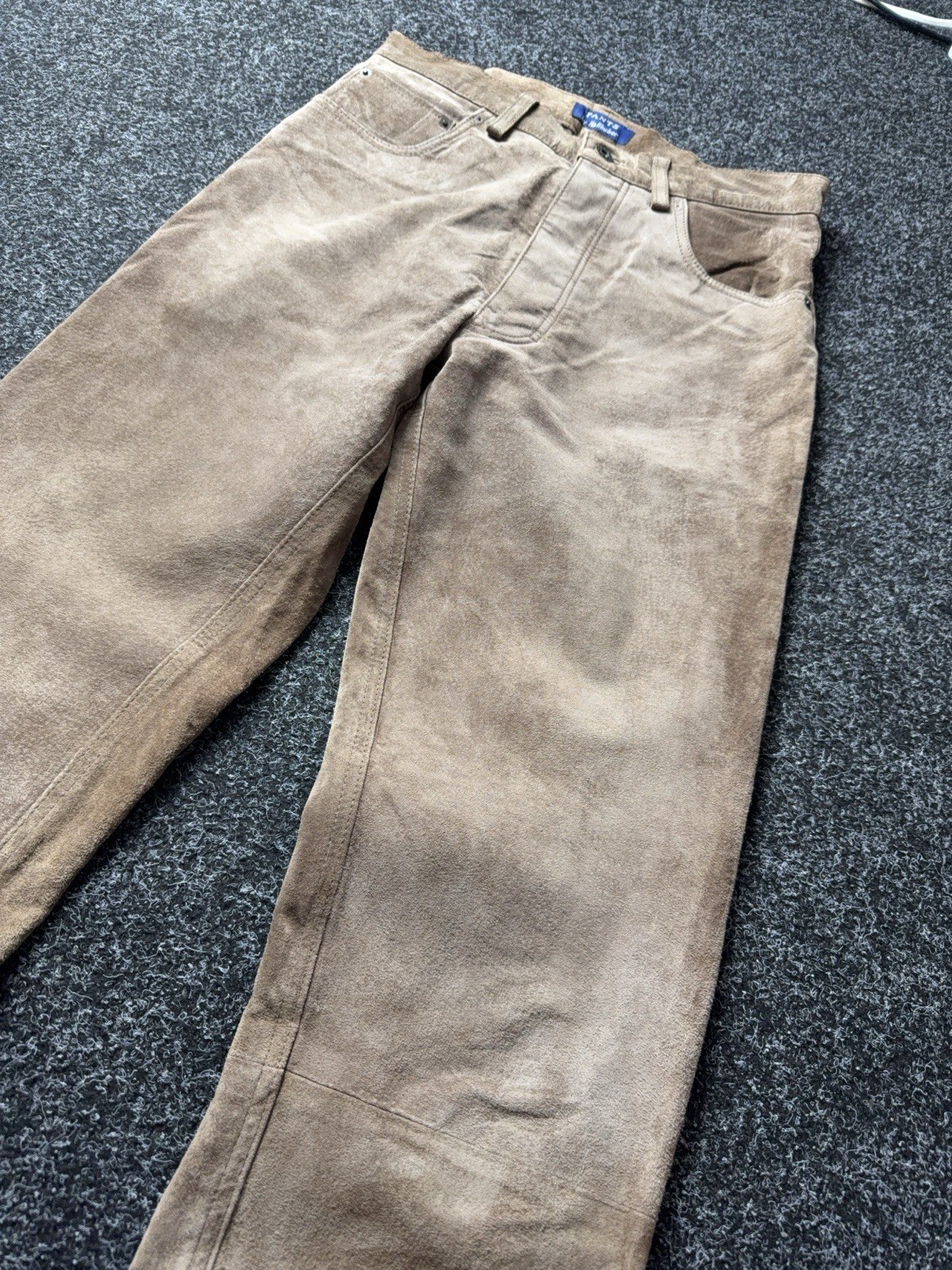 Vintage 00s Retro Western Cowboy Leather Chrome Style Pants Men’s W30 L32 Size