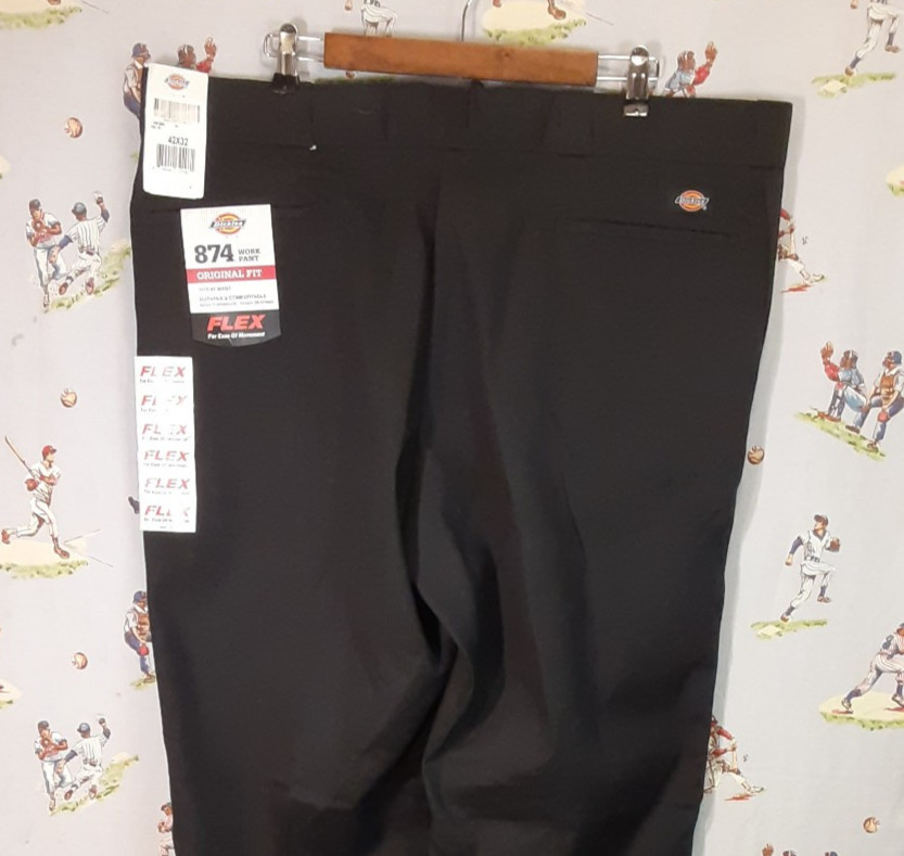 👀 Dickies Men’s 874 Work Pants Original Fit Mens Size 42×32 Dark Blue Workwear