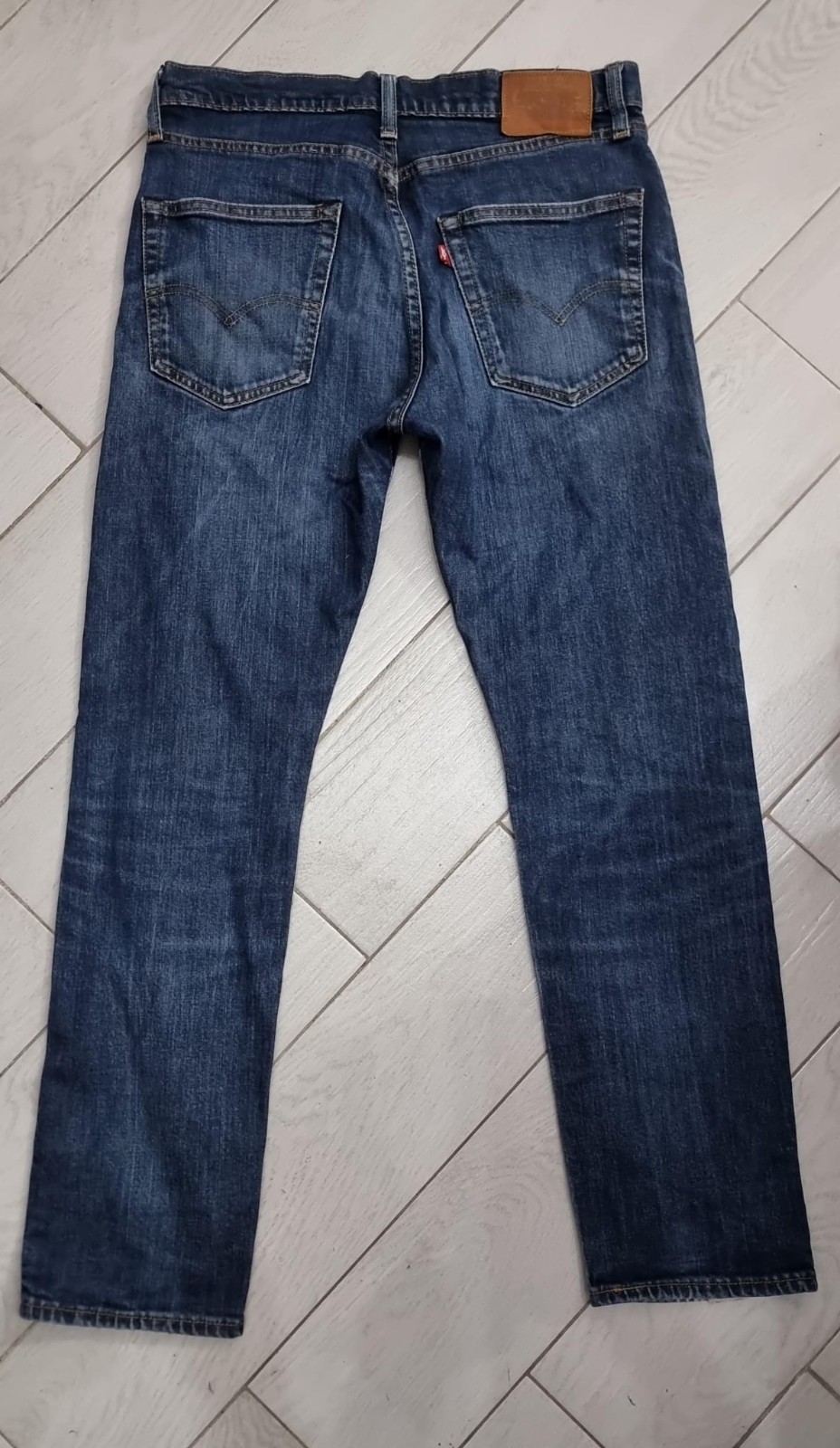 Levi Strauss & Co Men Dark Blue Jeans Classic Straight Cut Size L LSN11