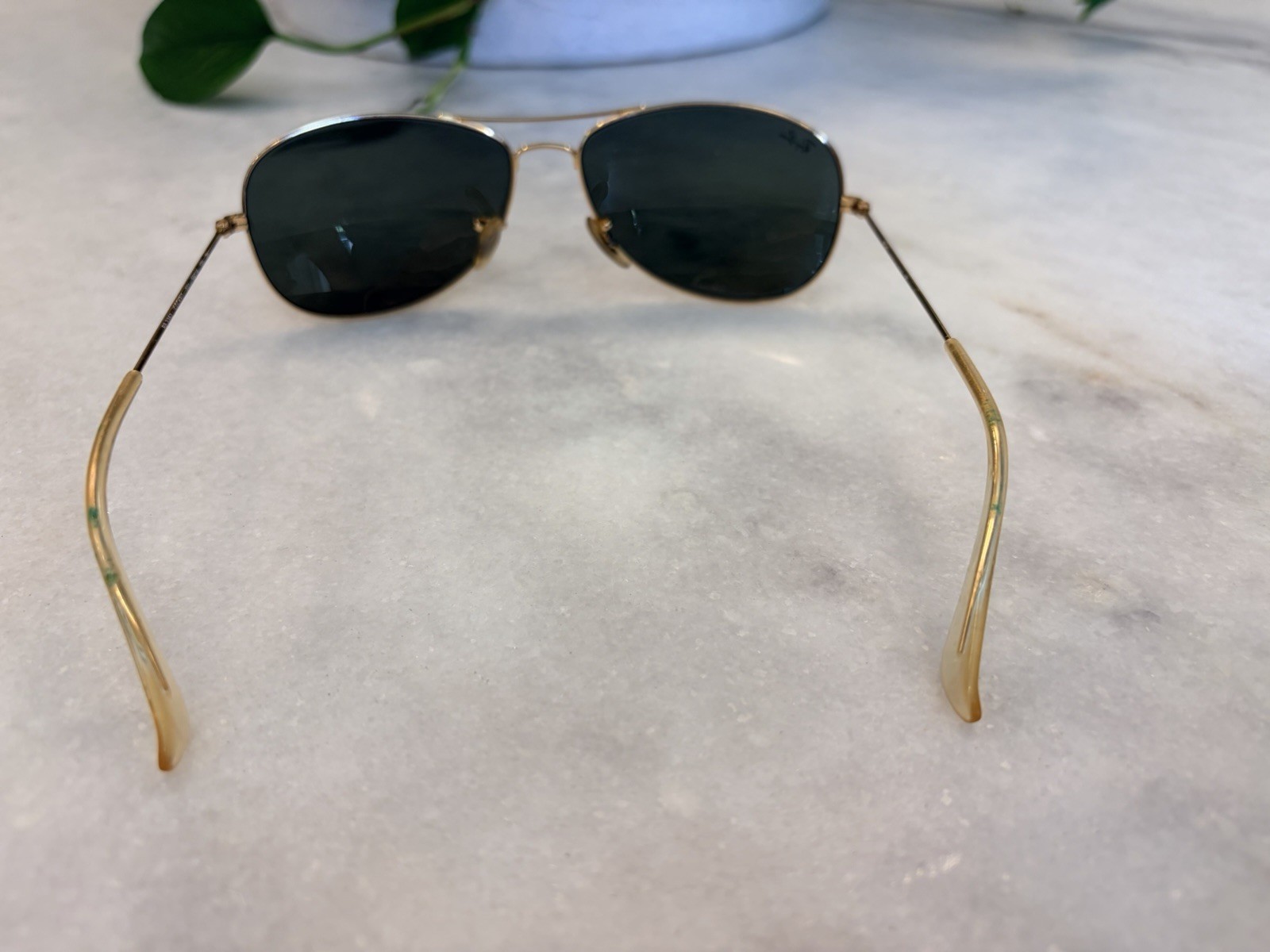 Ray Ban Sunglasses Aviator Cockpit 3362 Green Classic Lenses 59mm With Case