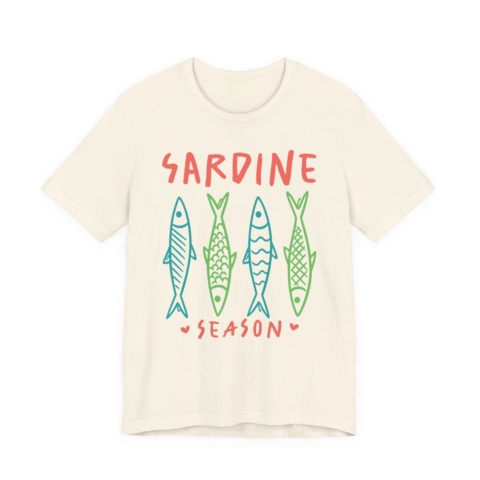 Sardine Season Tee | Fish Illustration Ocean Seafood Lover Unisex T-Shirt