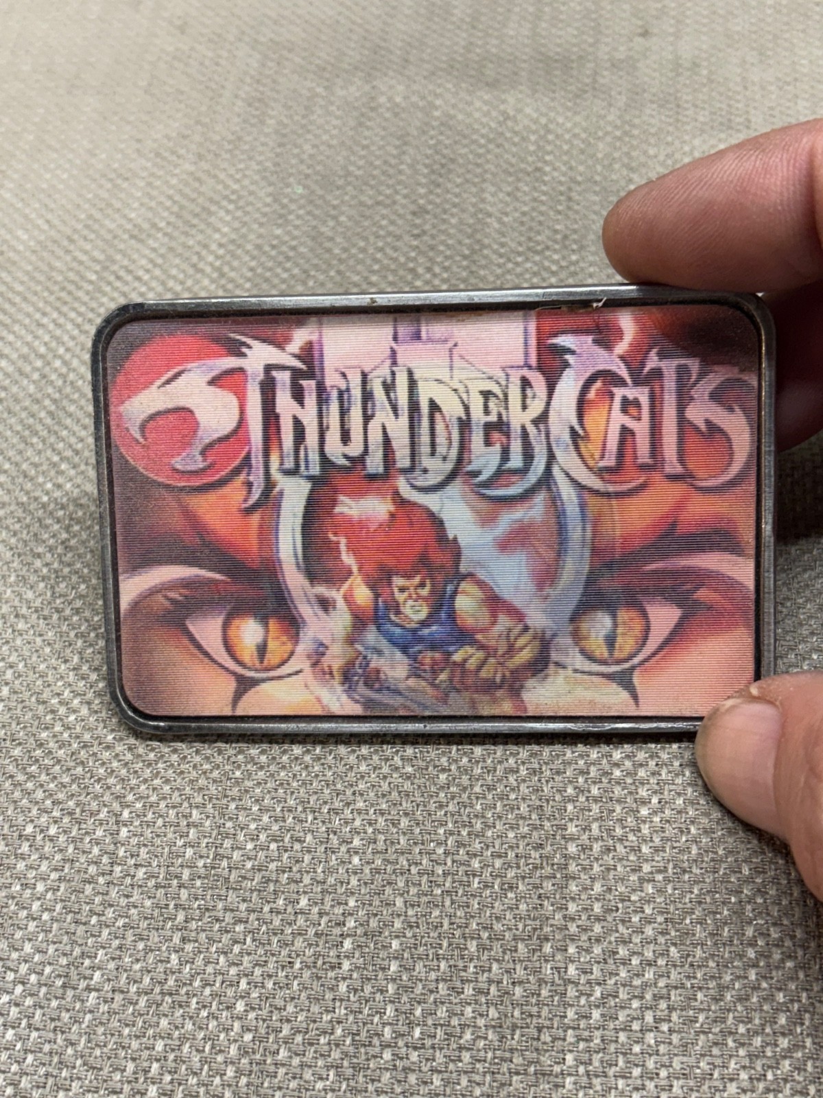 Thundercats Metal Belt Buckle Changes Image As Shown Vintage 3 1/4″
