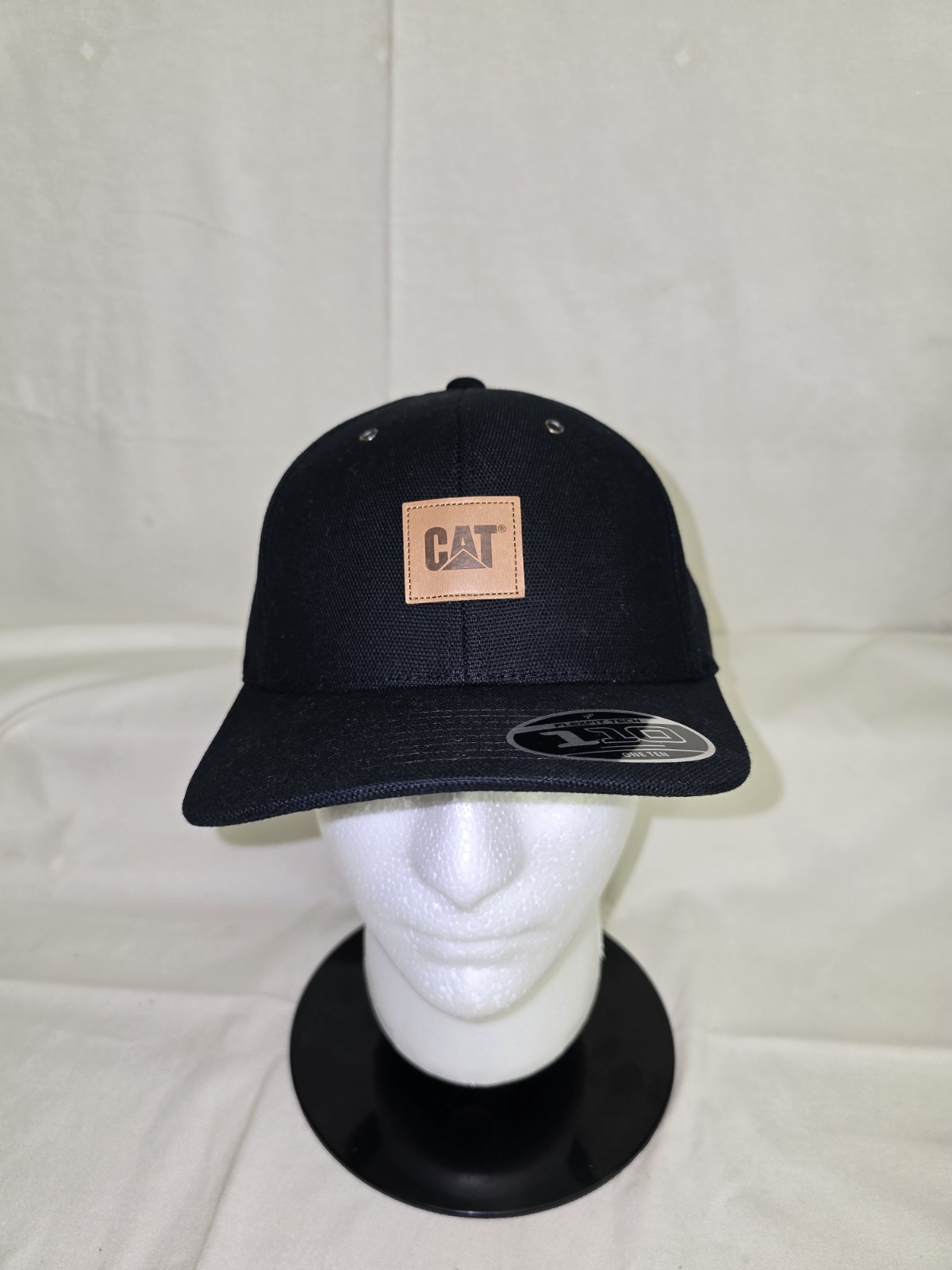 Caterpillar Flexfit Tech 110 One Ten Diamond Plate Hat/Cap Black- Genuine