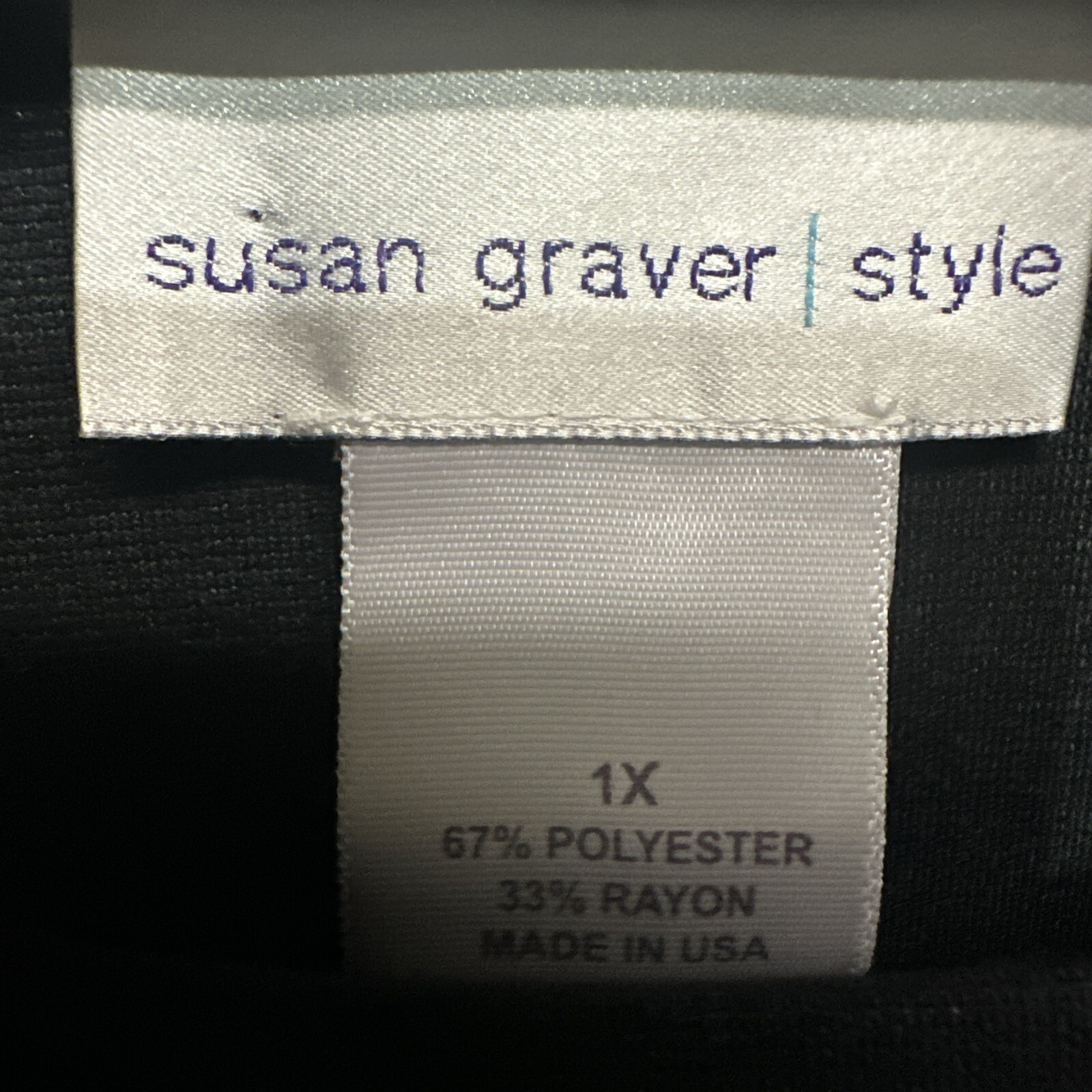 Susan Graver Black Shift Dress Any Occasion Or Season NEW Size 1X