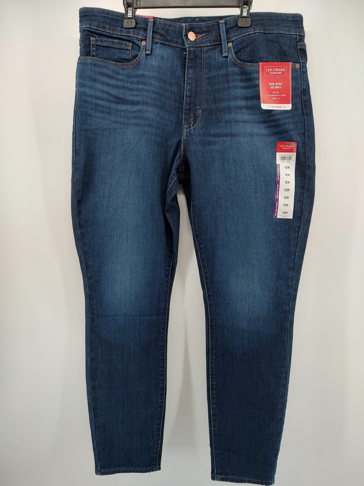 Signature By Levi Strauss #11374 NEW Women’s Mid-Rise Stretch Skinny Jeans
