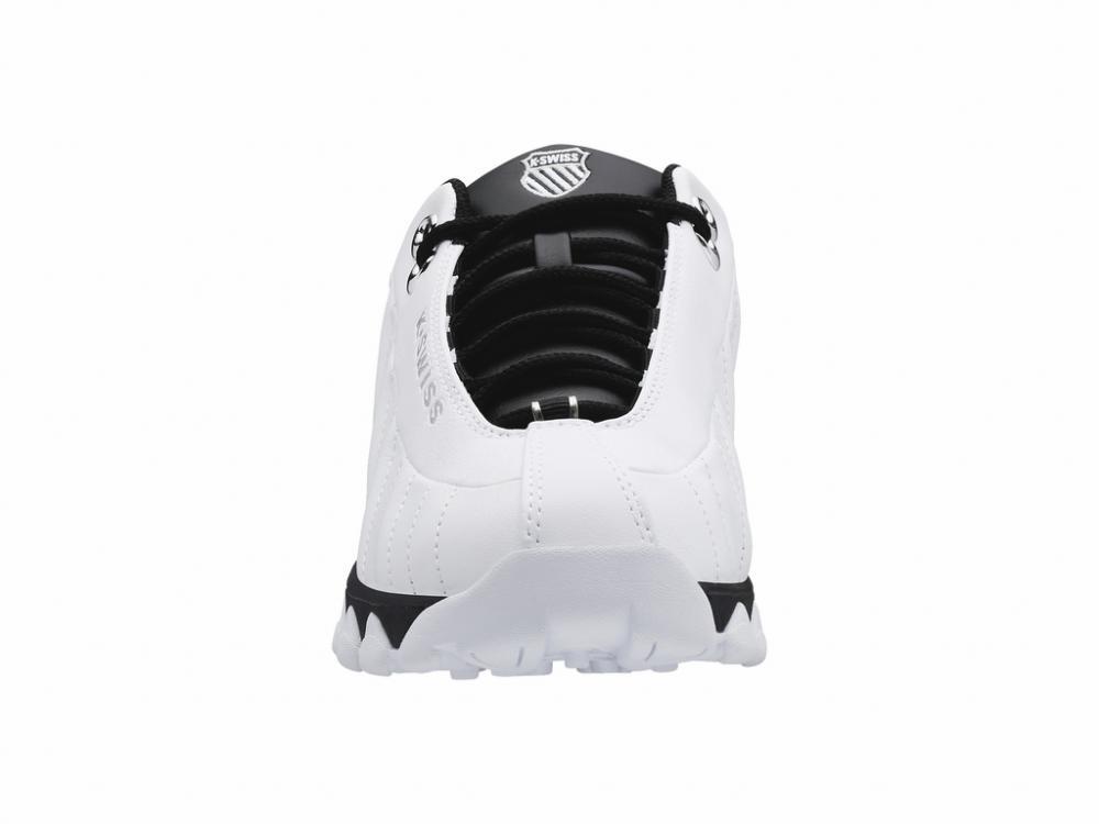 Men K-Swiss ST329 CMF Leather Shoes 03426-102 White Black 100% Original New