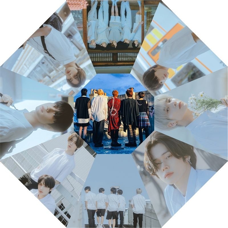 K-Pop Boy Band TXT Star Fan Gift: Fully Automatic Umbrella