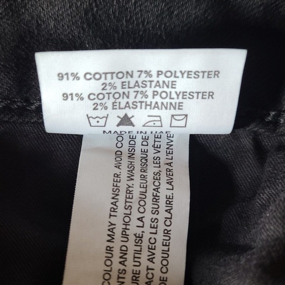 Frank & Oak Debbie Skinny Jeans Black 28 Mid Rise