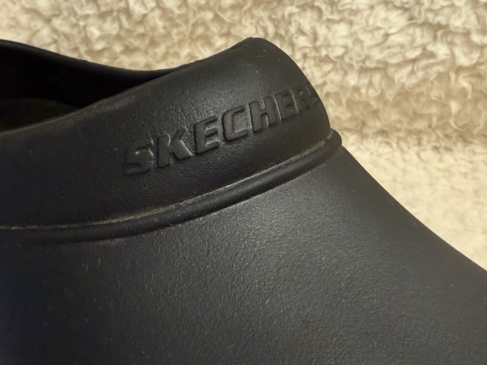 Men’s Sketcher’s Work Slip Resistance Size 12 Black Slip-on Used
