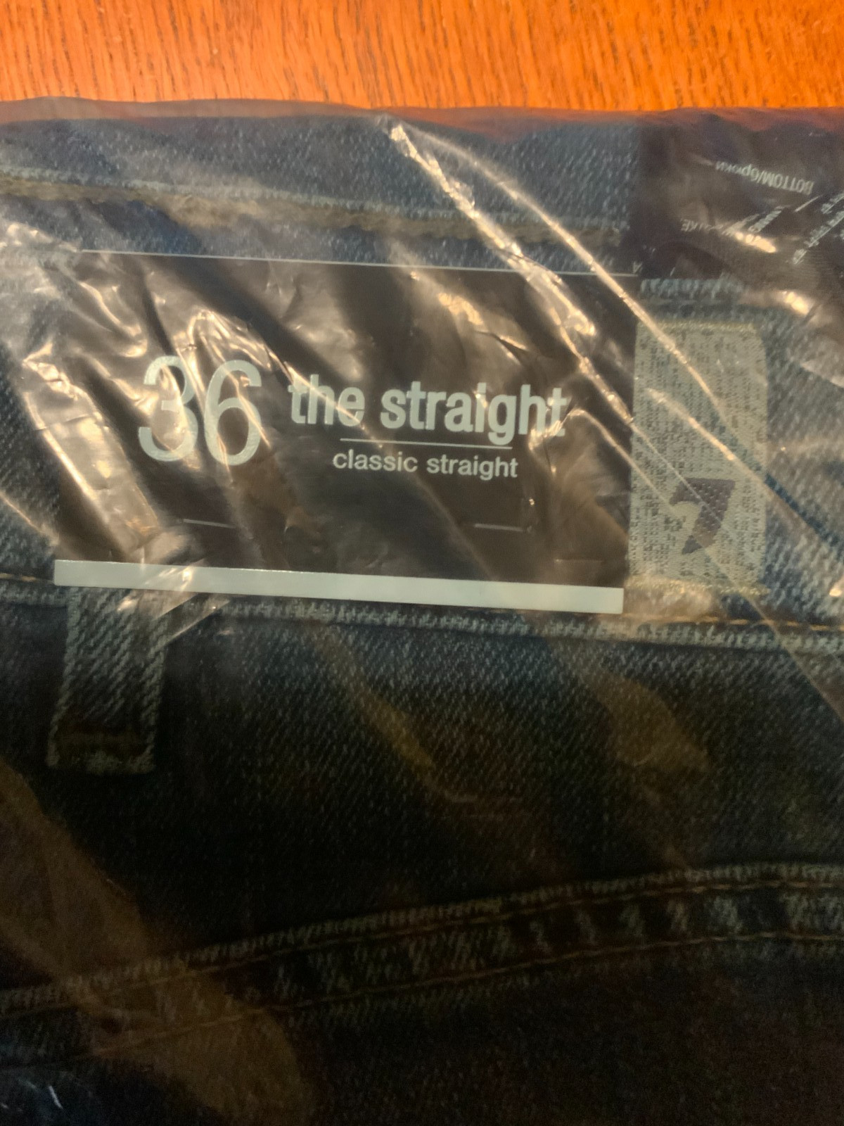 7 for All Mankind Men’s High Rise Straight Leg Jeans, Style# 7D12C922-SDC, SZ 36