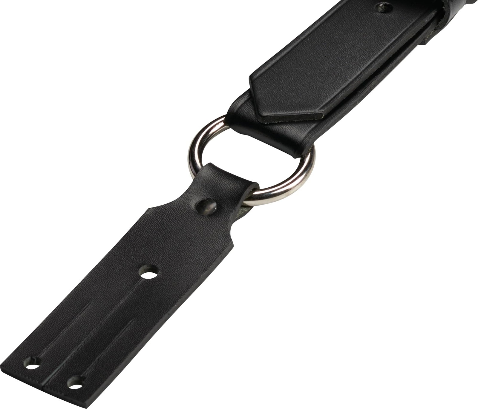 Firefighter Leather Suspenders with Button Attachment Full Grain Black Leathe…