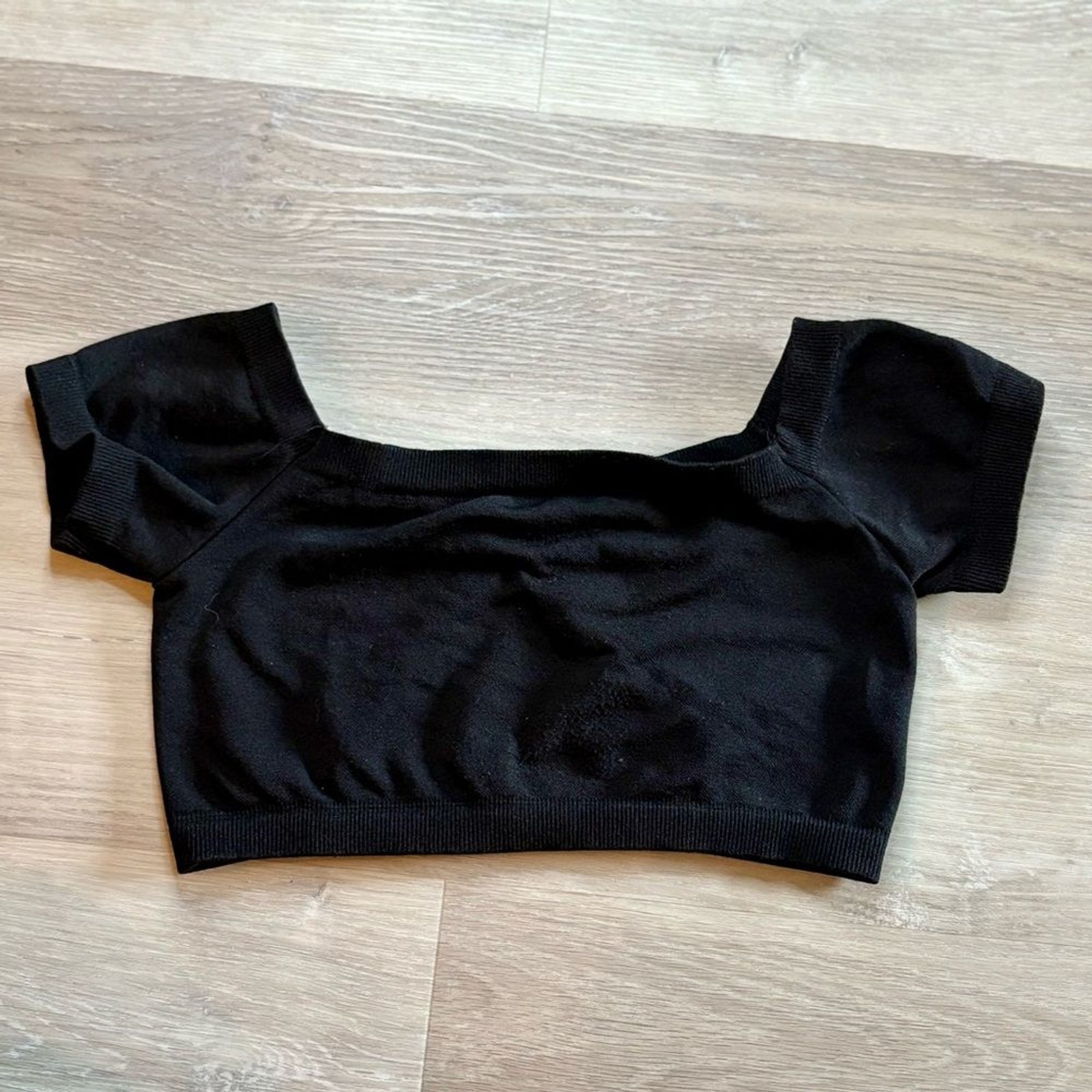 Free People Intimately Stretch Off the Shoulder Layering Top Black Size M/L