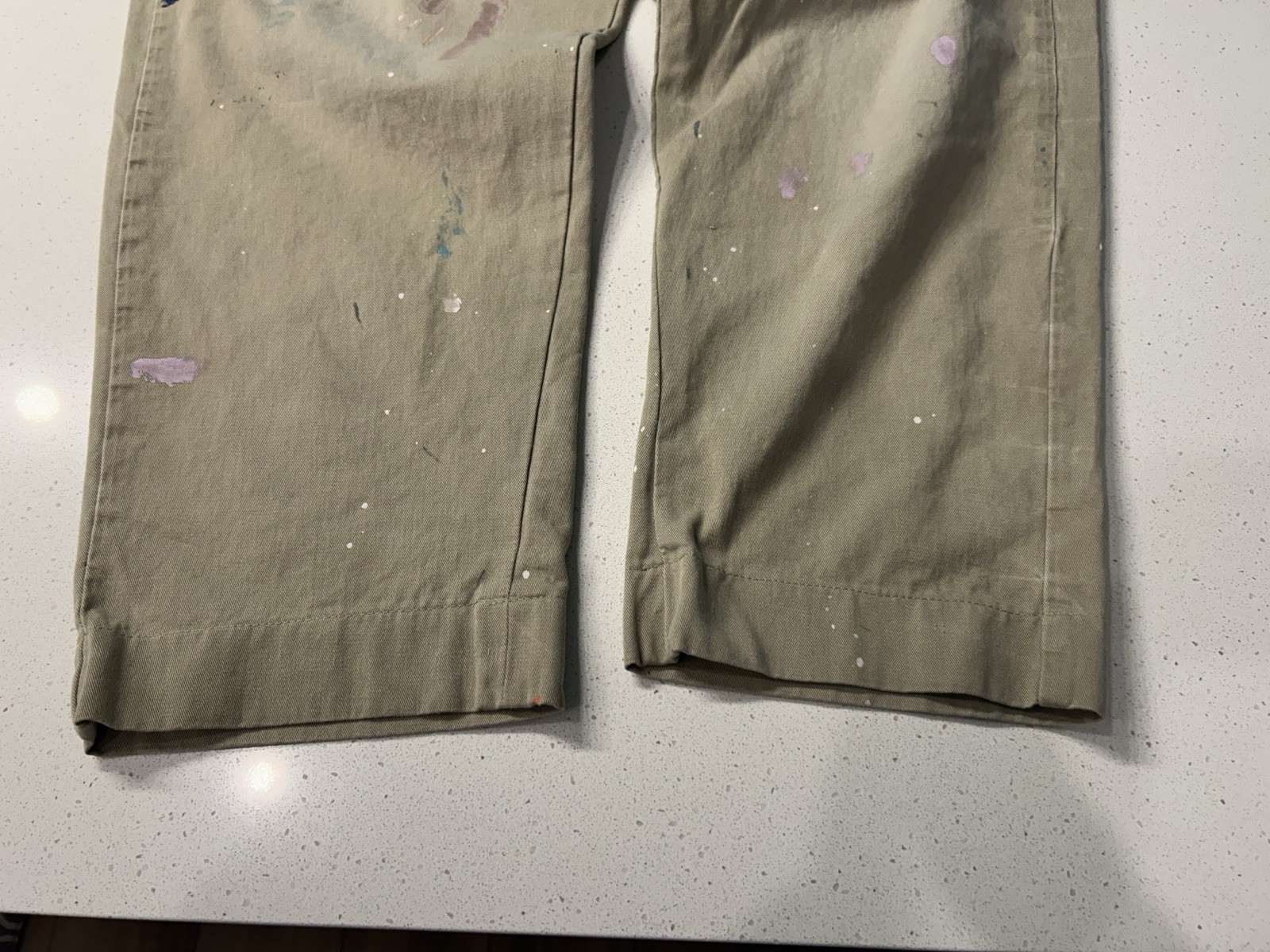Limited Edition Polo Ralph Lauren Big Chino Heritage Paint Splatter Pants 42×30
