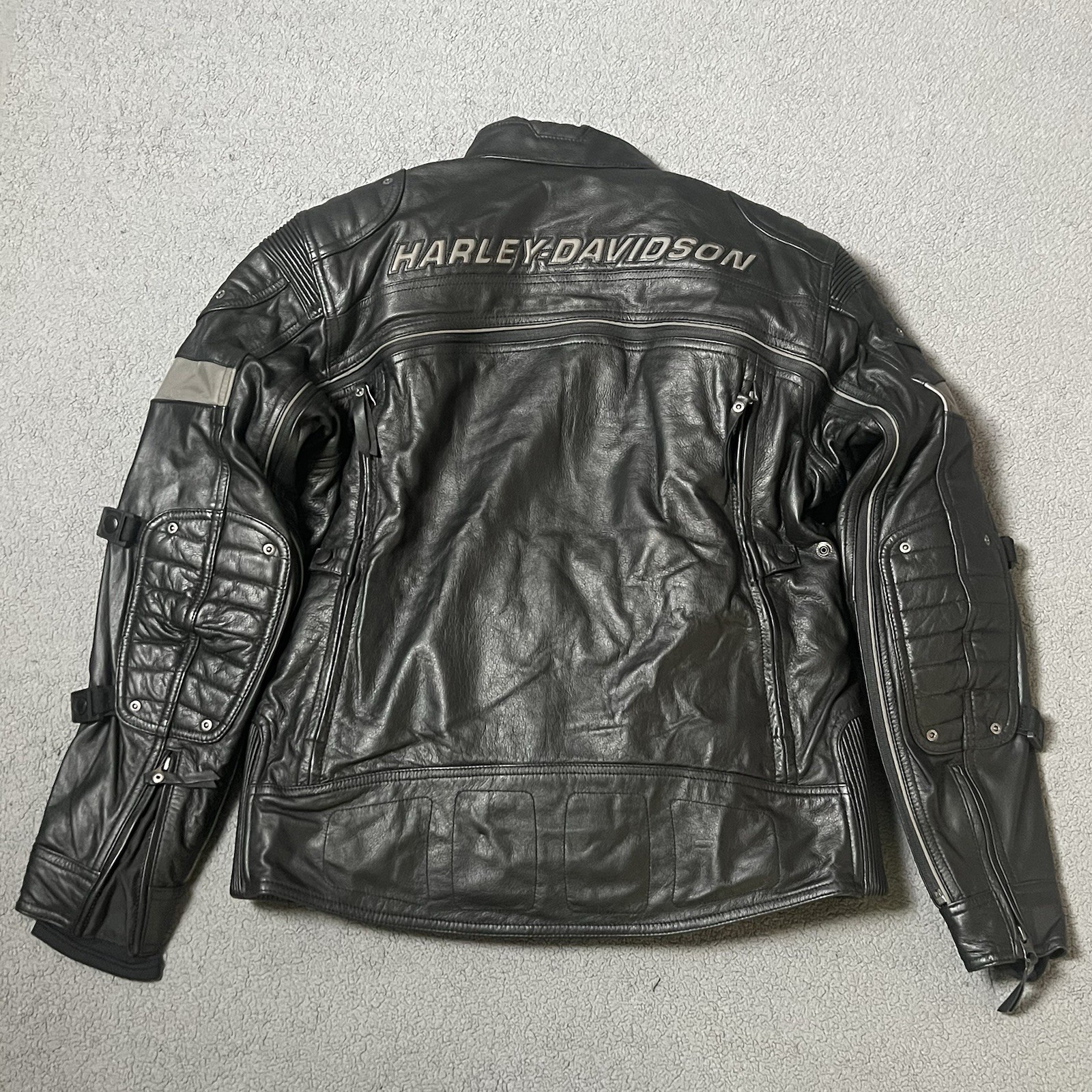 Harley Davidson jacket Med black leather FXRG waterproof switchback 98095-15VM