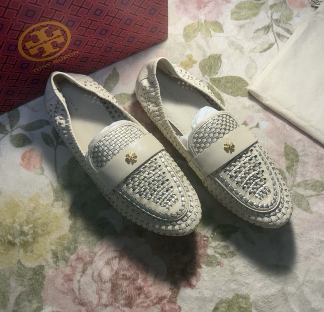 Tory Burch NEW In Box Woven Ballet Loafer Retail $378 Size 8.5
