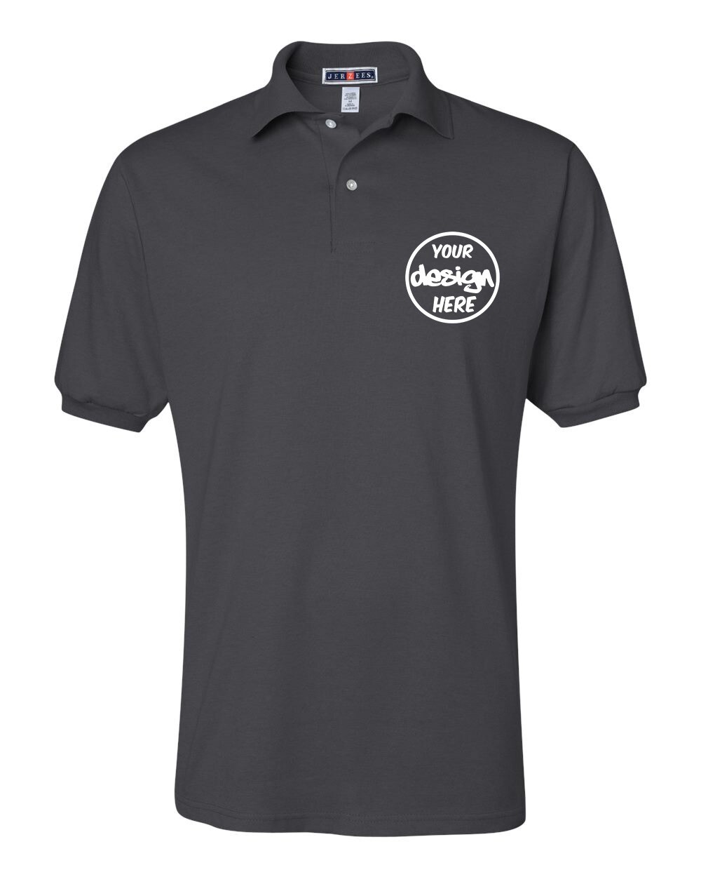 Ink Stitch Design Your Own Custom Logo Texts Stitching Men Jersey Polo Shirts
