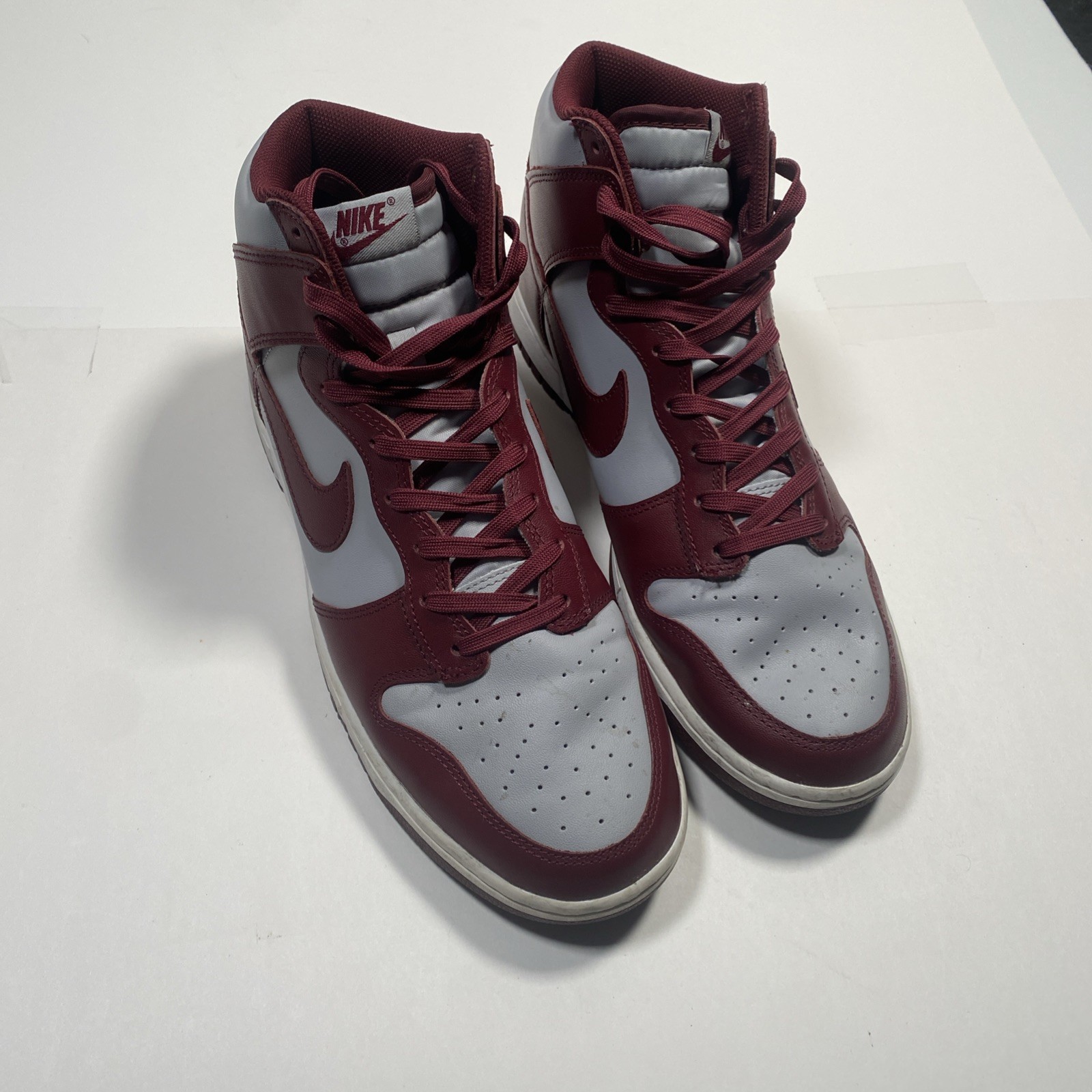 Nike Sz. 12 – Dunk High Retro Dark Beetroot Maroon Red Grey DD1399-600 Good