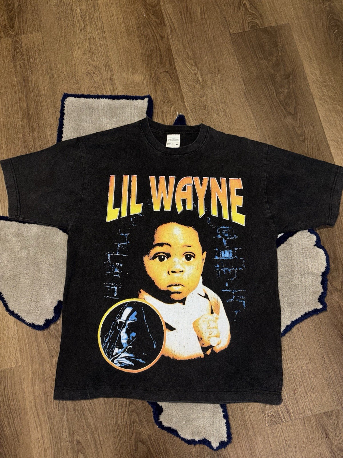 Lil Wayne Tha Carter III Double-Sided Graphic Tee Black Men’s M Cotton