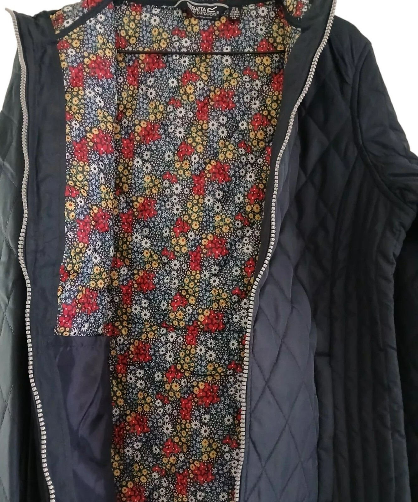 Regatta Charna Navy Quilted Jacket Size 12 RRP £80