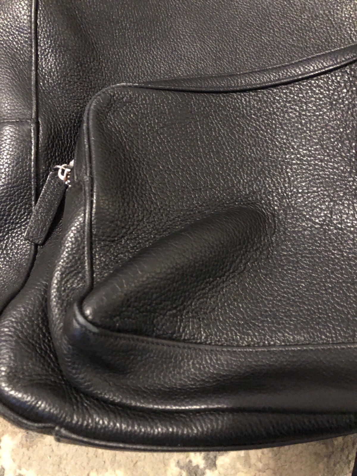 Montblanc Leather Rucksack Backpack app 30x40x17 cm Black Used meisterstruck