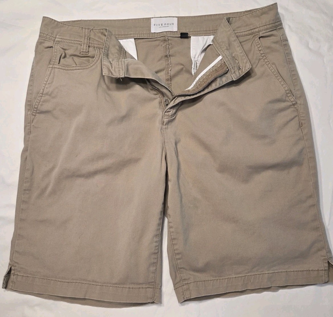 Five Four Los Angeles Mens Chino Shorts 4 Pairs of 34″ For One Price