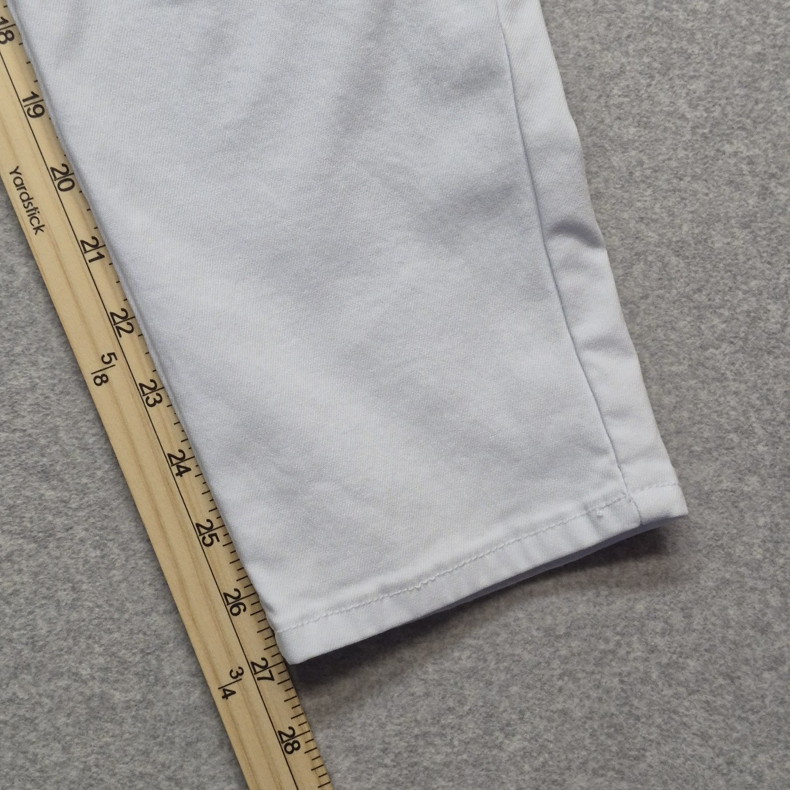 Blue Savvy White Cargo Pants Womens 22 Utility Tactical Stretch High Rise