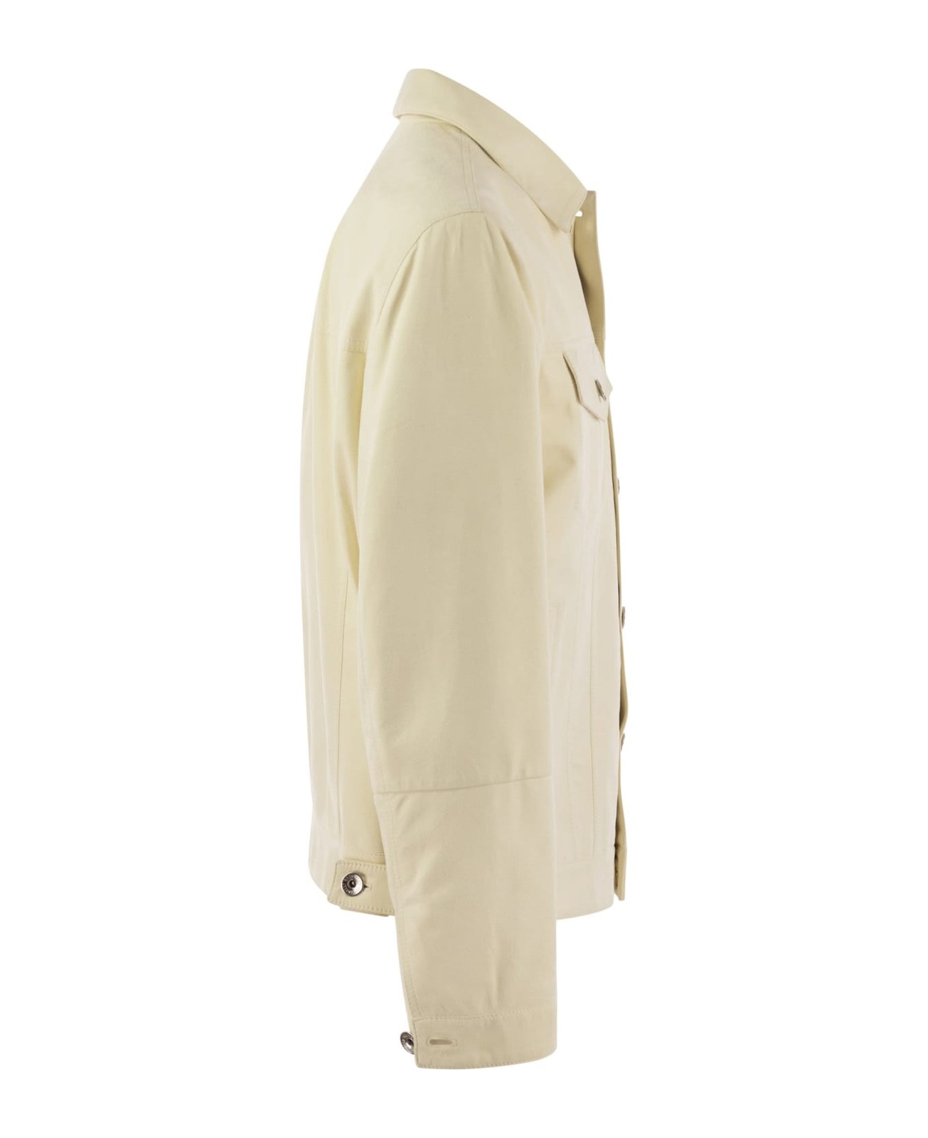 BRUNELLO CUCINELLI MEN’S CREAM TAILORED JACKET WITH POCKETS MSRP $8575