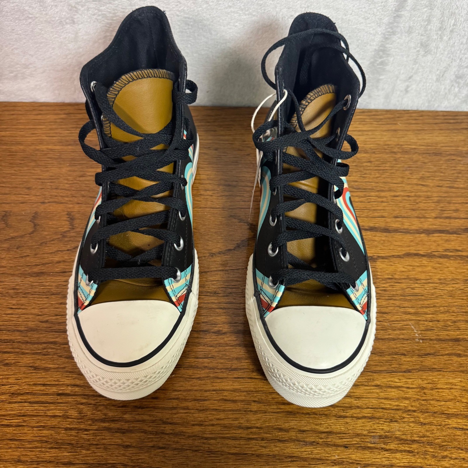 NWT Converse Chuck Taylor All Star Lift Platform High By You Leather W9 M7 Wave