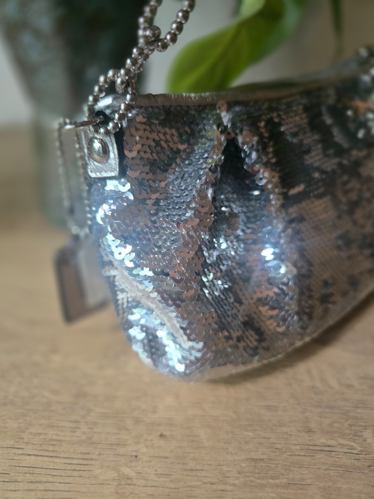 Coach Graduation Poppy Sequin Clutch Party bag