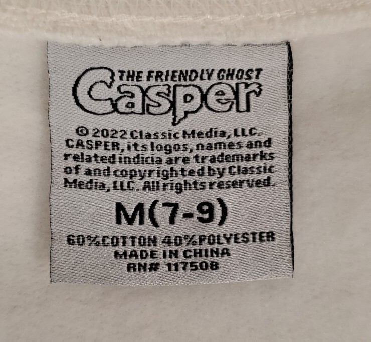Casper the Friendly Ghost Sweatshirt Seeing is Believing XS S M L XL 2X 3X NEW