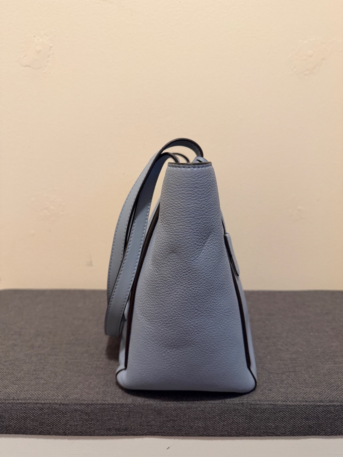 Michael Kors Whitney Small Tote Bag Powder Blue Pebbled Leather
