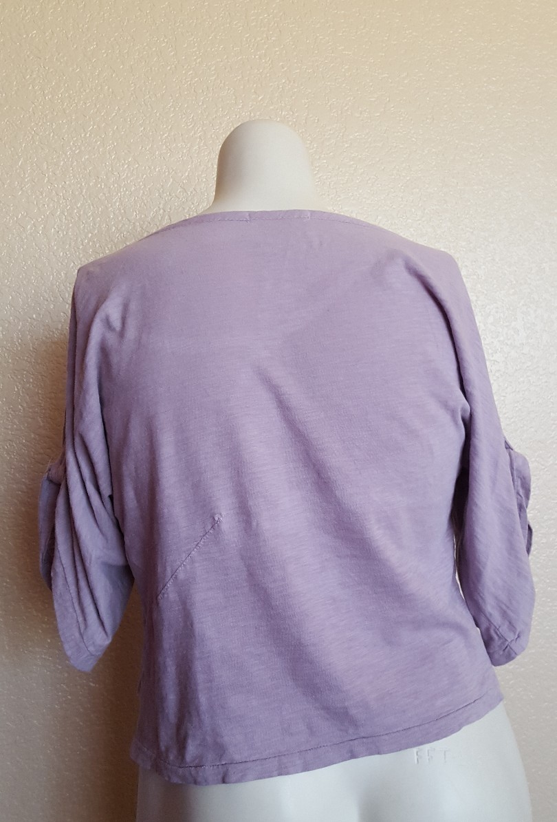 Elizabeth and James Oversized Knit Tee Top Lilac Purple M H024 New $80
