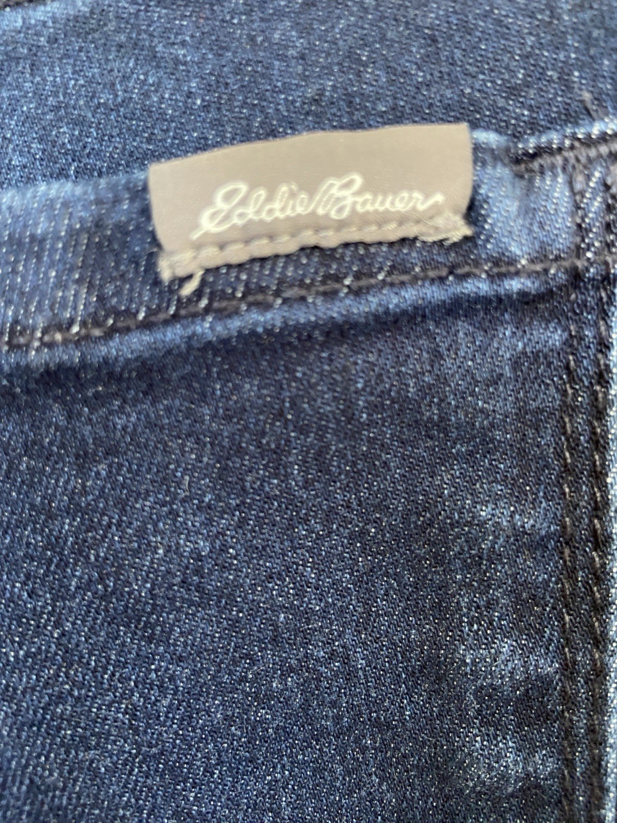 Eddie Bauer Mid Rise Slightly Curvy Skinny Ankle Stretch Jeans Dark Wash Size 2