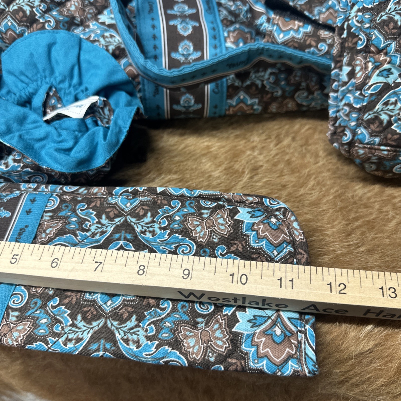 Vera Bradley Curves Duffle Bag Set Retired Pattern Tote Travel Bags Lot