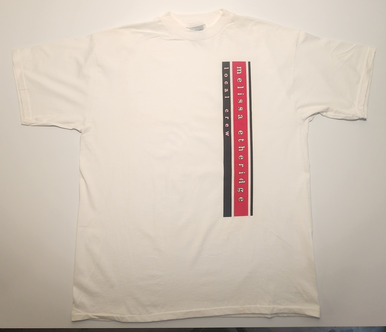 Vintage Melissa Etheridge Local Crew Concert T-Shirt XL Nice Cond. As Pictured