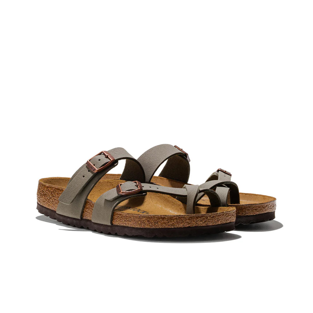 Birkenstock Mayari Flip Flops Soft Footbed Stone Birkibuc Sandal Women’s Shoes