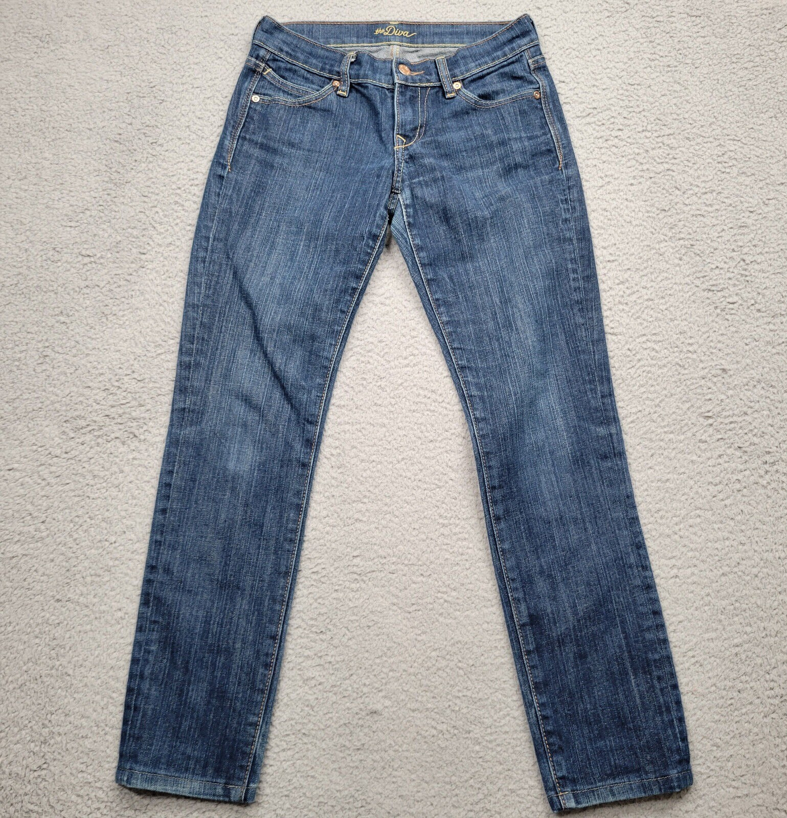 Old Navy Jeans Womens 0 Regular Blue Diva Classic Straight Leg 26×28*