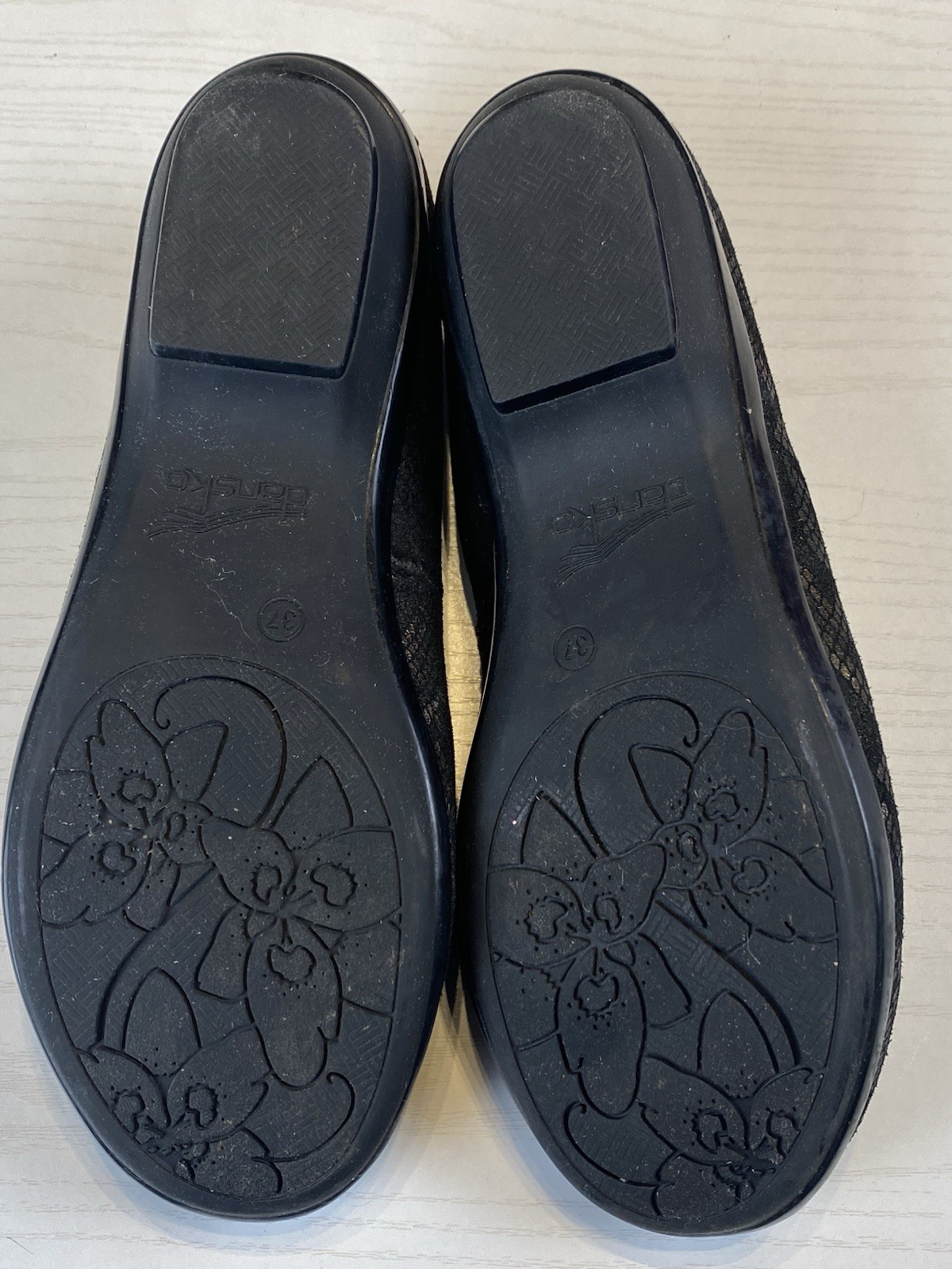 Dansko Women’s Olivia Loafer Size 37 (EU)/6.5-7 (US) Shoe Black Leather Snake