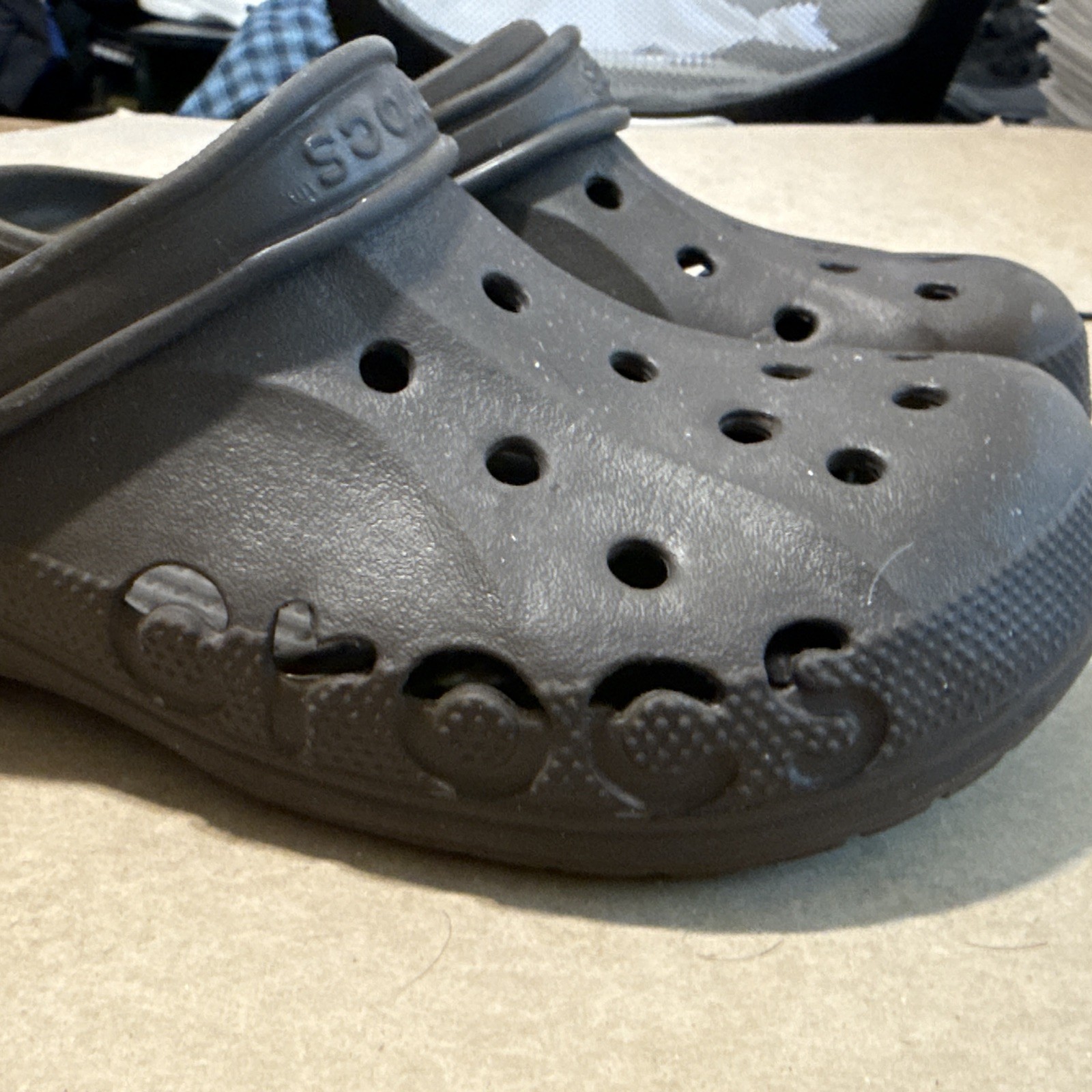 CROCS Baya Dark Brown Clogs M9 W11 – Preowned Very Clean