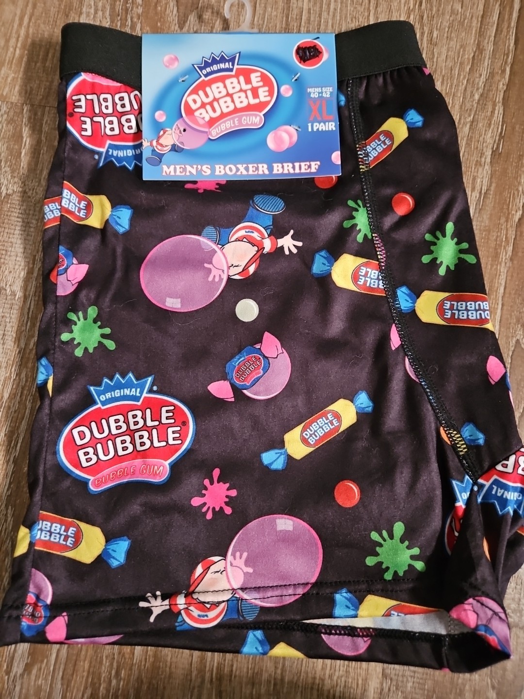 Dubble Bubble Men’s Boxer Briefs Size XL 40-42 Smooth Brushed Poly Spandex Blend