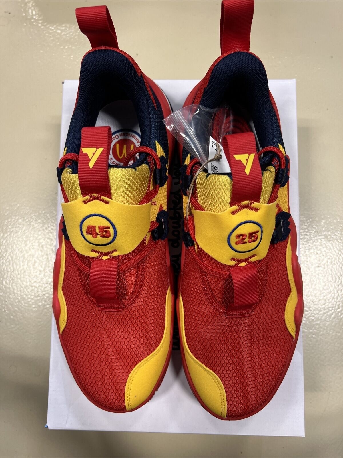 Adidas Trae Young 1 Red Gold Navy Blue MCDONALDS ALL AMERICAN GAME PE GX6815