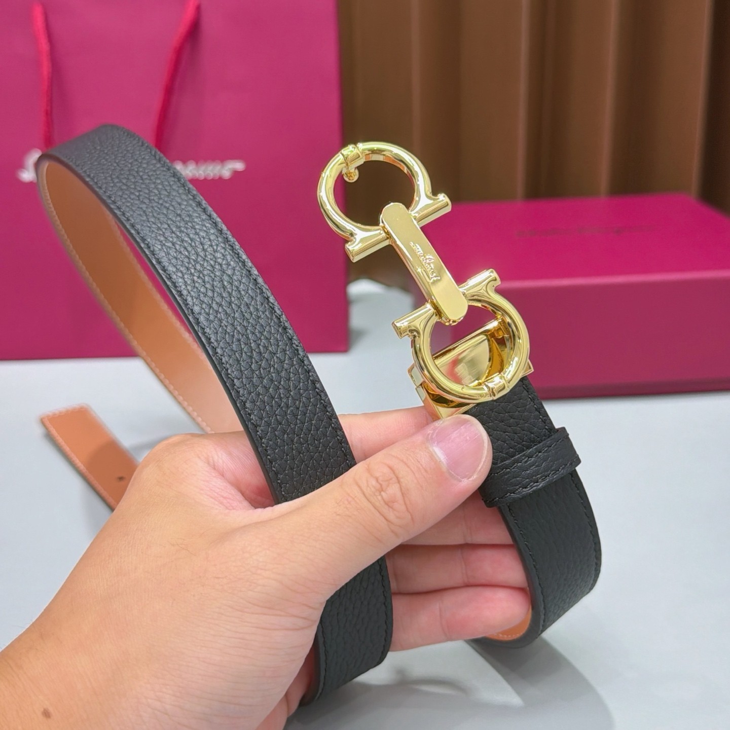 FERRAGAMO Belt women Black width2.5cm/0.98inch Sale