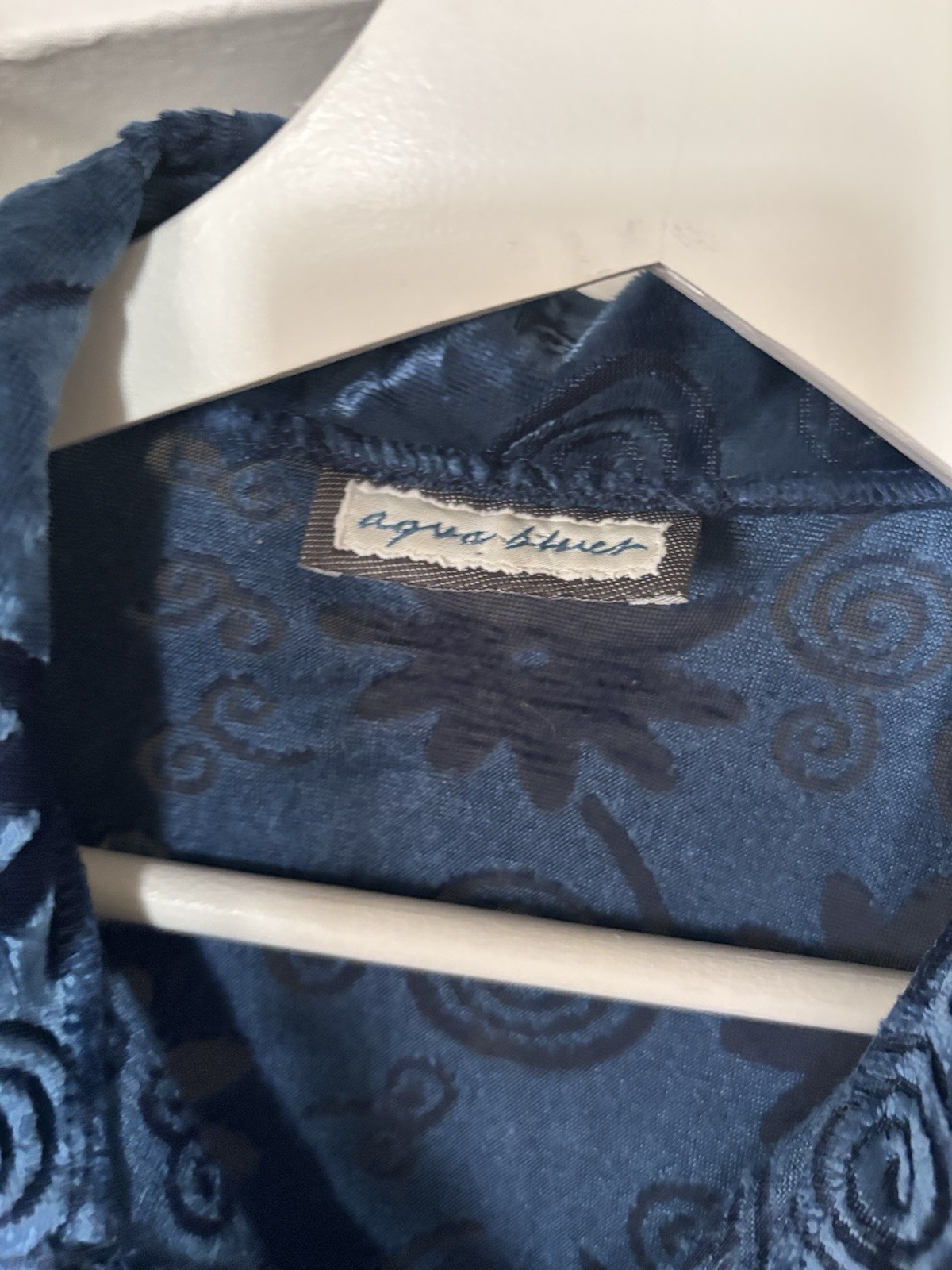 vintage velvet button up