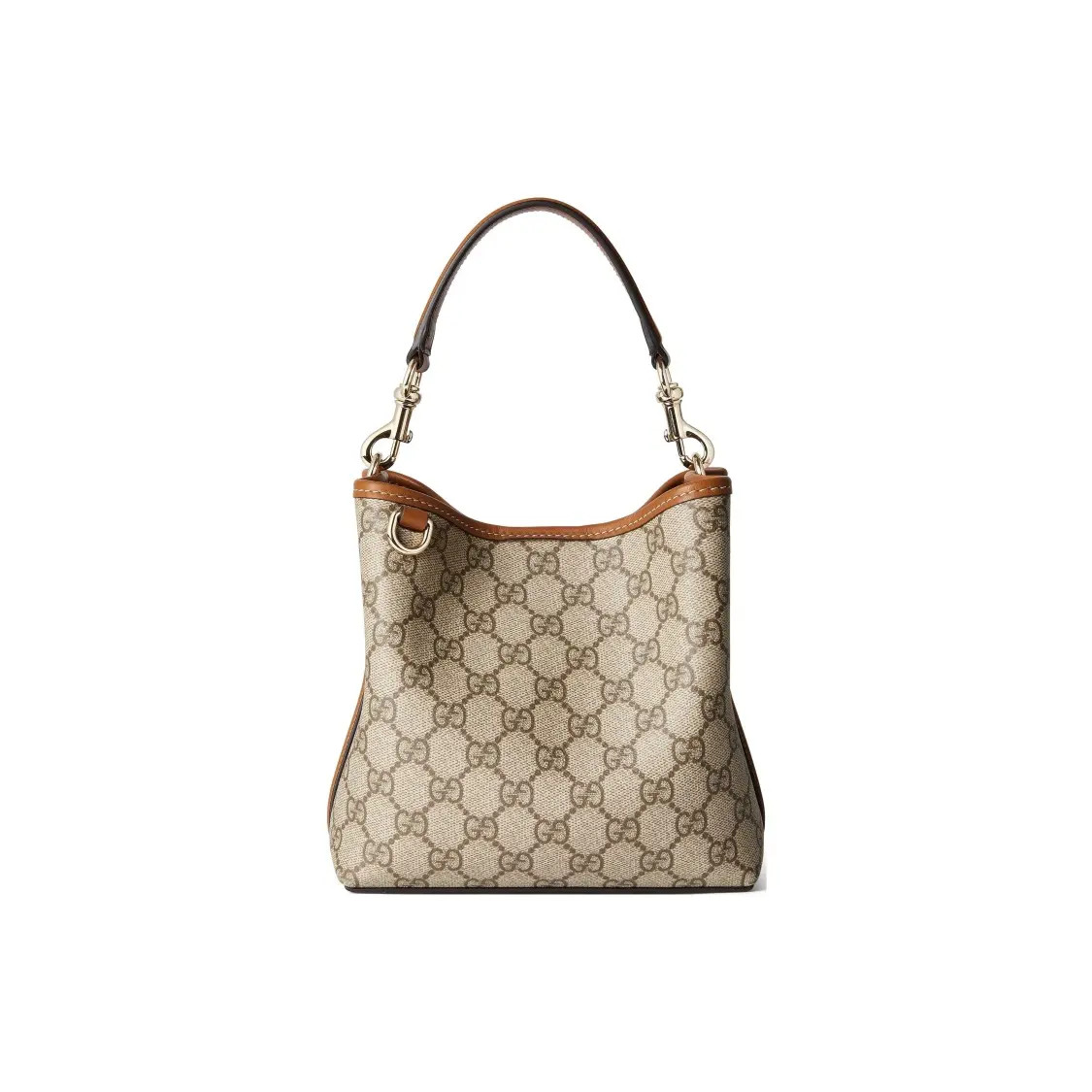 Gucci Emblem Adjustable Shoulder Strap Bucket Bag Handbag Women’s 7×4.3×7.4 in