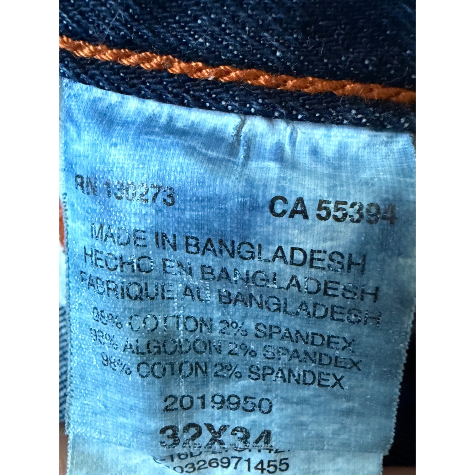 Lee Modern Series Mens Relaxed Fit Bootcut Jeans Blue Denim 32×34 L653