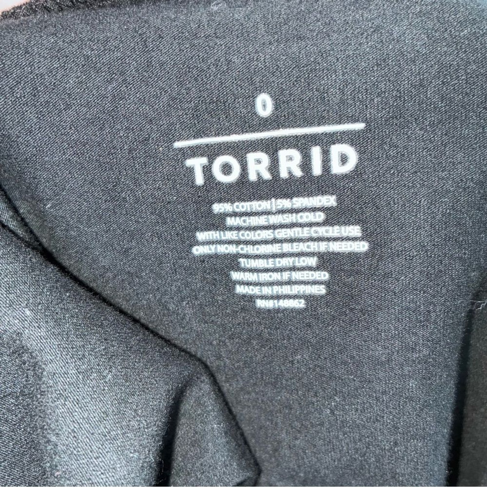 Torrid Black Strapless Top Large