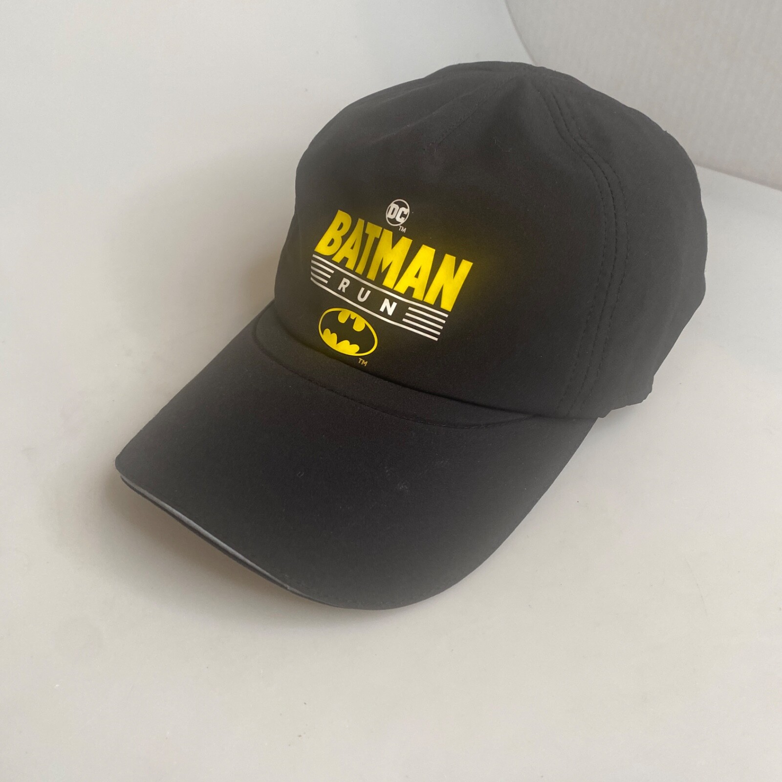 DC Batman Run Hat Cap Other Strap-Back Lightweight Running Black Nylon