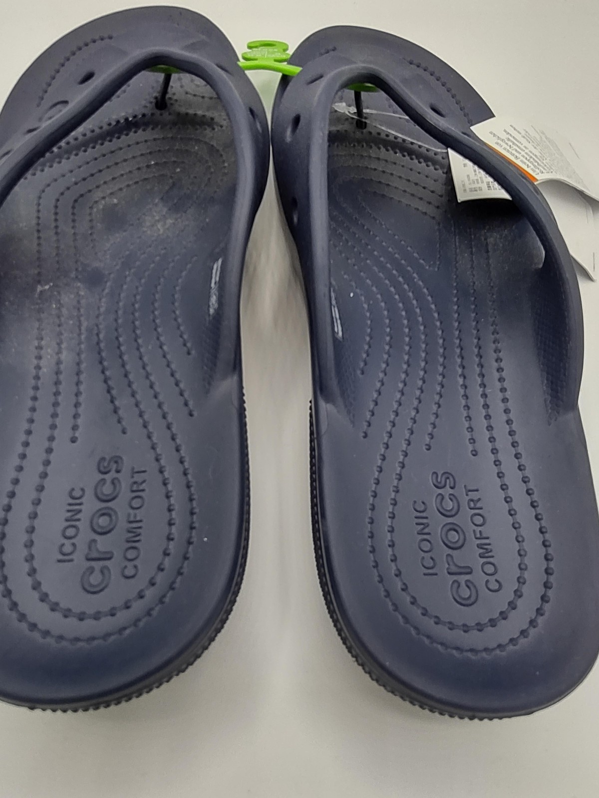 Crocs Shoes Mens Size 10 Blue Baya II Flip Flop Rubber Sandals Comfort Casual