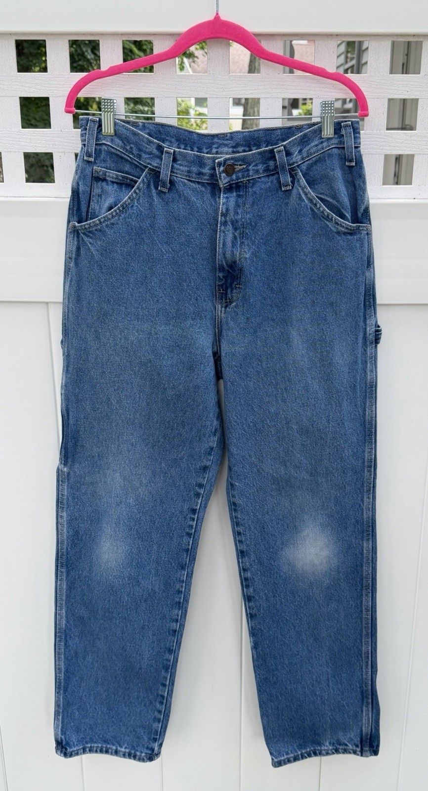 Dickie’s 7-Pocket 32×31 (actual sz.) Carpenter Blue Jeans Work Pants Hammer Loop