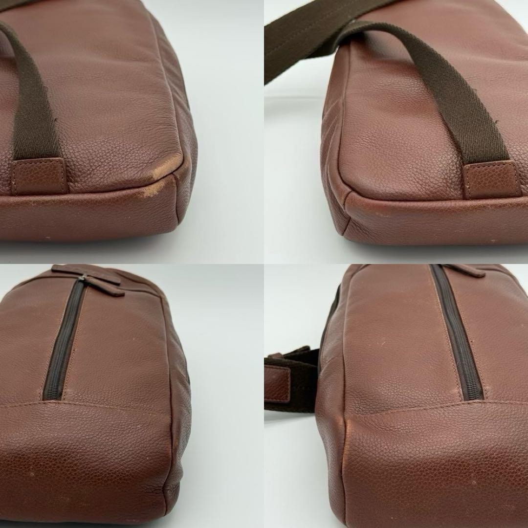 COACH Camden Men’s Brown Leather Body Bag 17cm x 37cm VintageorCOACH Camden